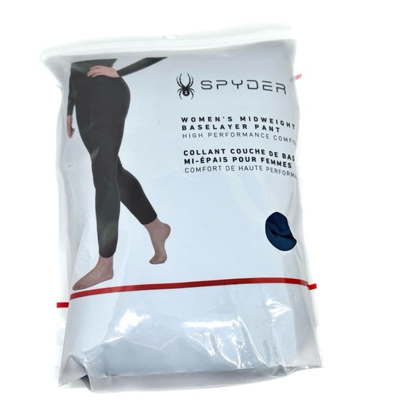 Spyder Women's Base Layer Leggings Blue Abyss Size Large - Picture 5 of 7